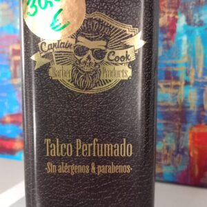 Talco perfumado para barbas